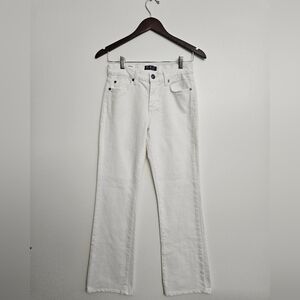 Fidelity Women's Straight Leg White Jeans